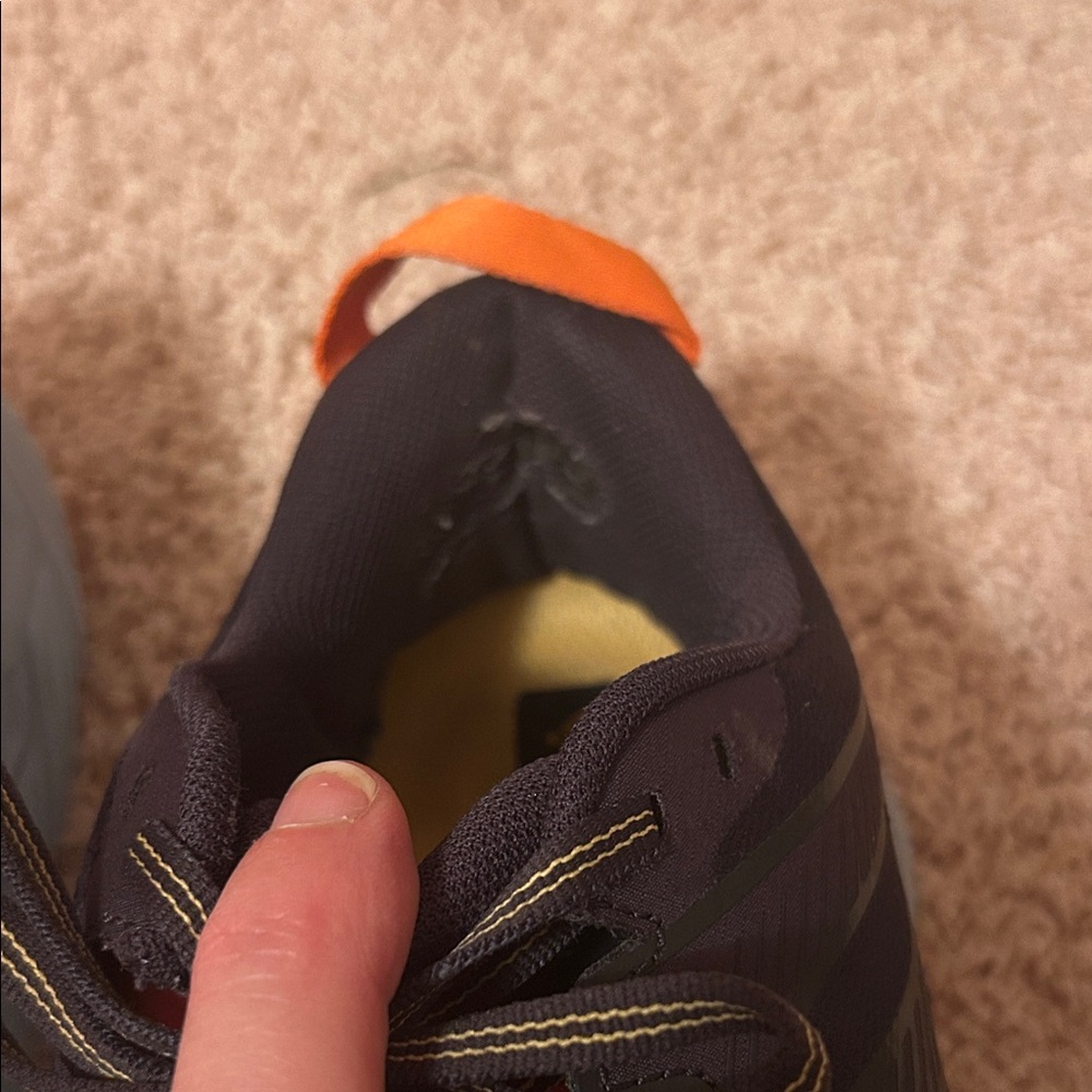 Hoka Stinson ATR 6 Navy Blue and Orange US size 8/ EU Size 41 1/3 - Picture 8 of 9